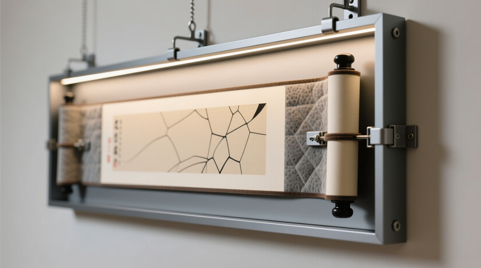 how to store anime wall scrolls without creasing