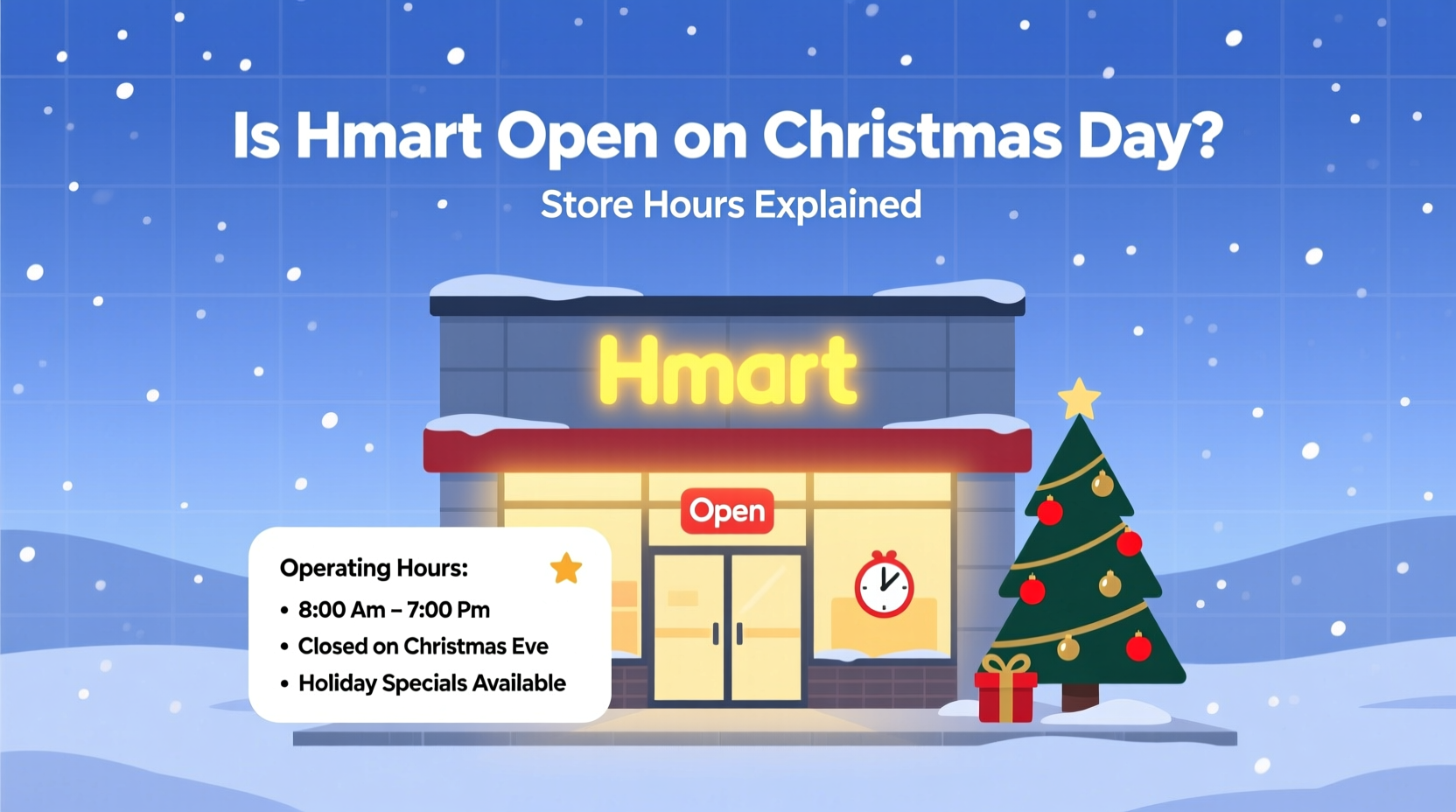 is hmart open on christmas day