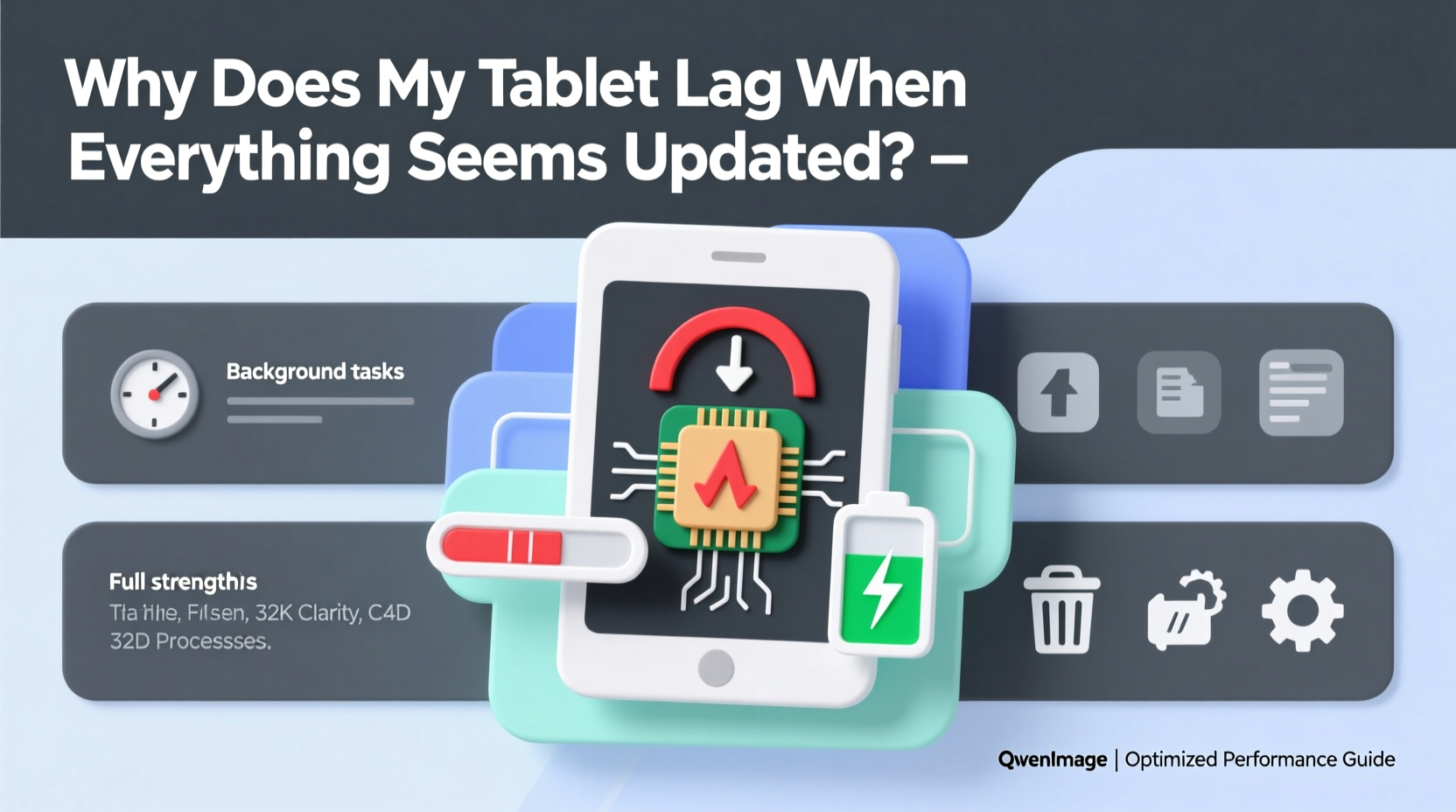 why does my tablet lag when everything seems updated