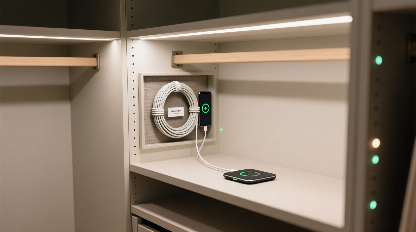closet organization tips for chargers