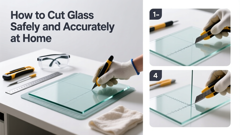 How to Cut Glass Safely and Accurately at Home