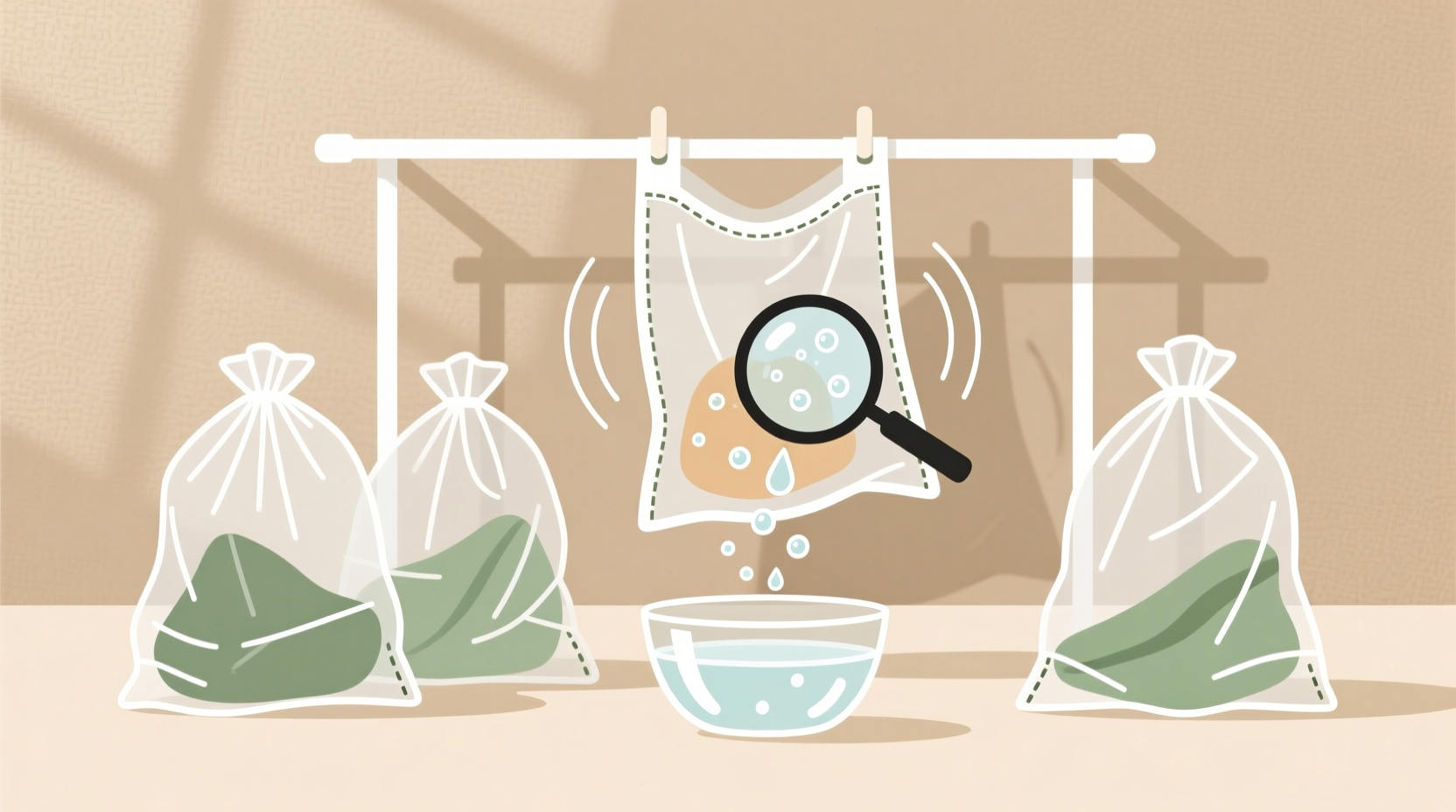 clean reusable produce bags without mildew