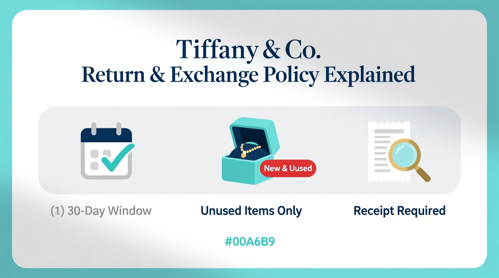 what is the tiffany return exchange policy