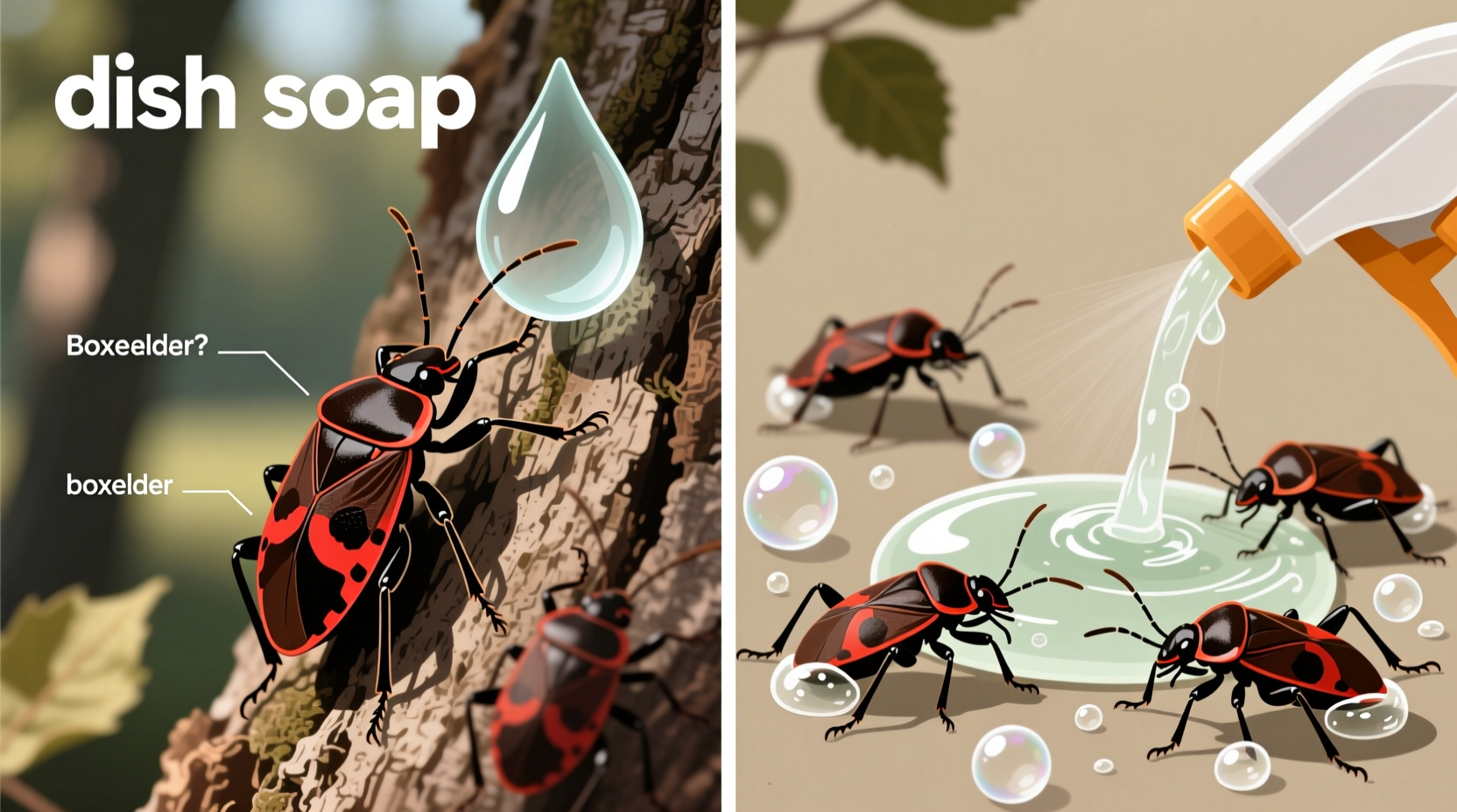 does dish soap repel boxelder bugs
