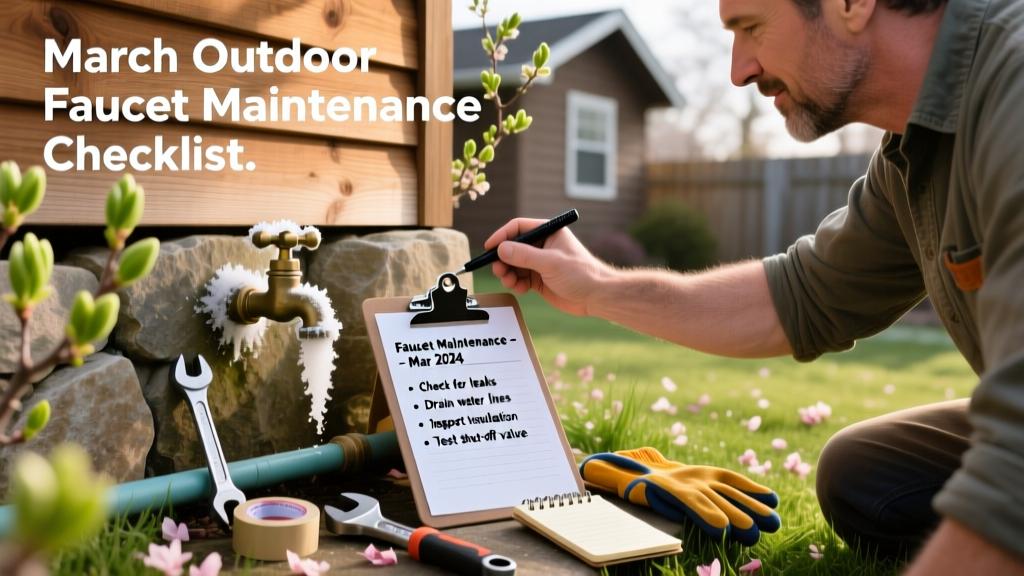 March Outdoor Faucet Maintenance Checklist