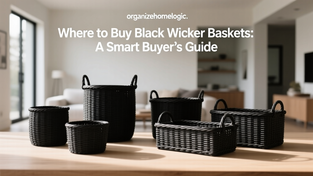 Where to Buy Black Wicker Baskets: A Smart Buyer’s Guide