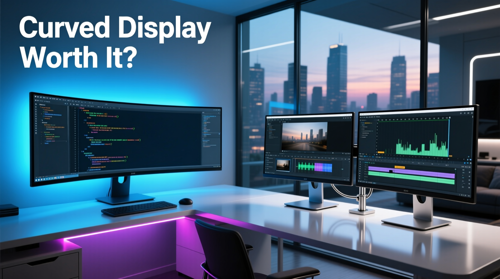 ultrawide monitor vs dual screens is the curved display worth the investment
