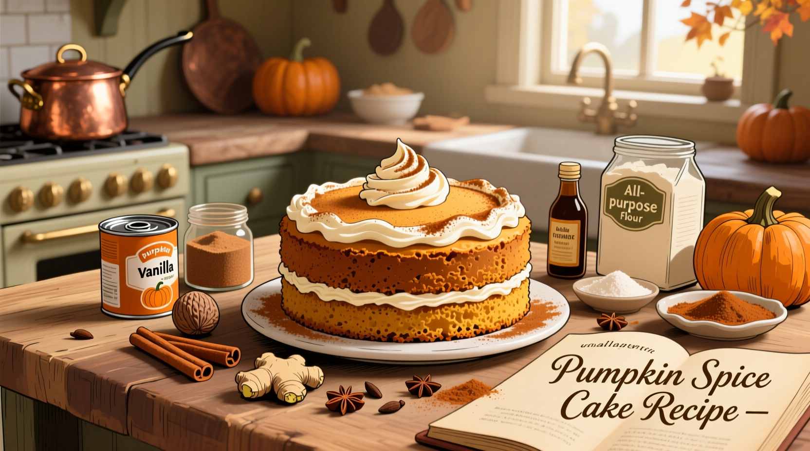 recipe for pumpkin spice cake