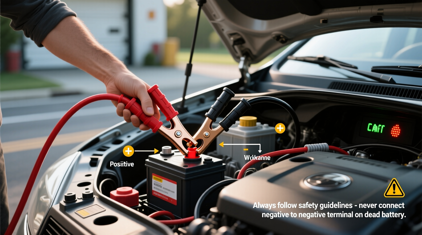 how to jump start a car safely without ruining the electronics