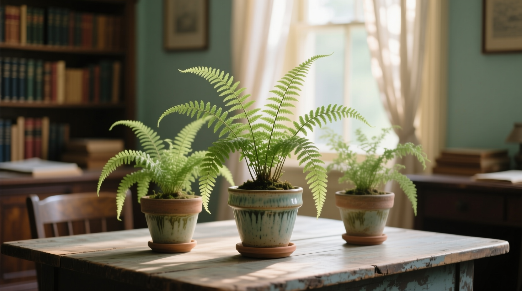 asparagus fern in pots