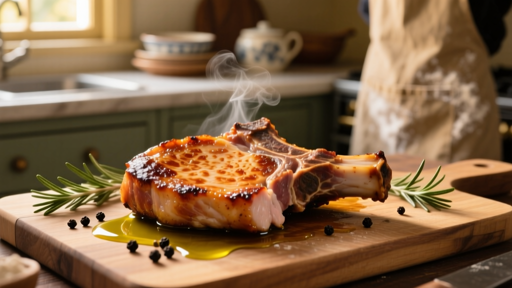 Crispy Bone-In Pork Chops in Air Fryer Oven
