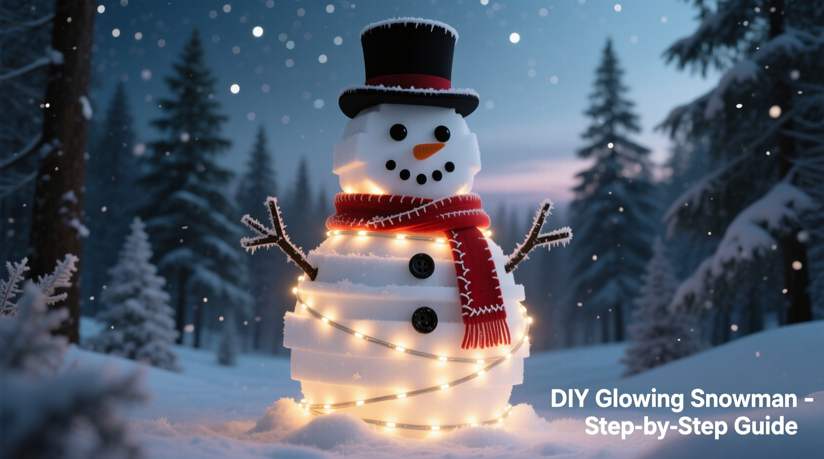 how to make your own glowing snowman decoration with led strips
