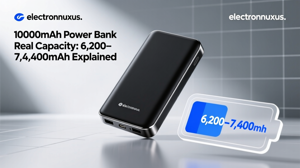 10000mAh Power Bank Real Capacity: 6,200–7,400mAh Explained