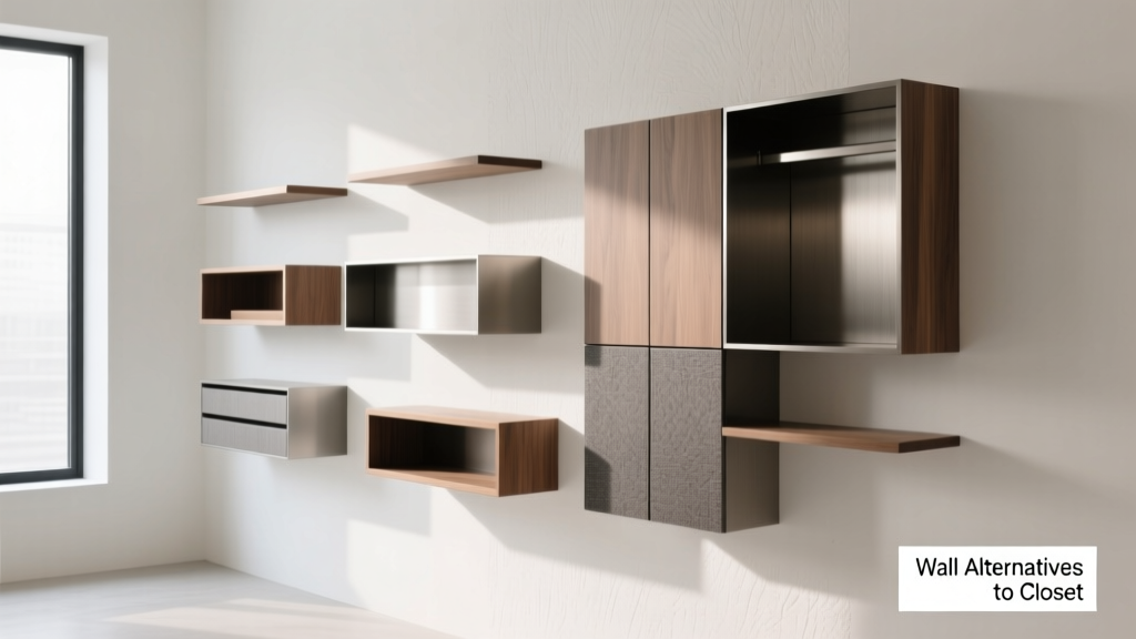 7 Wall Storage Alternatives to Traditional Closets