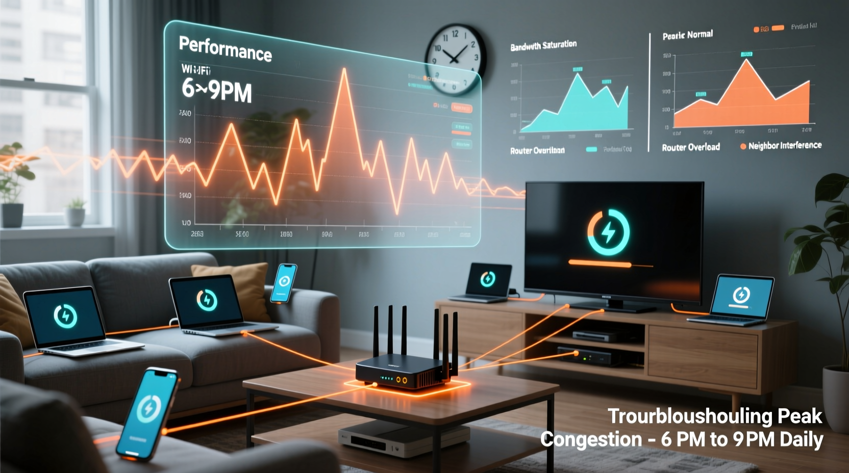 why is my wifi slow only at certain times of day troubleshooting peak congestion