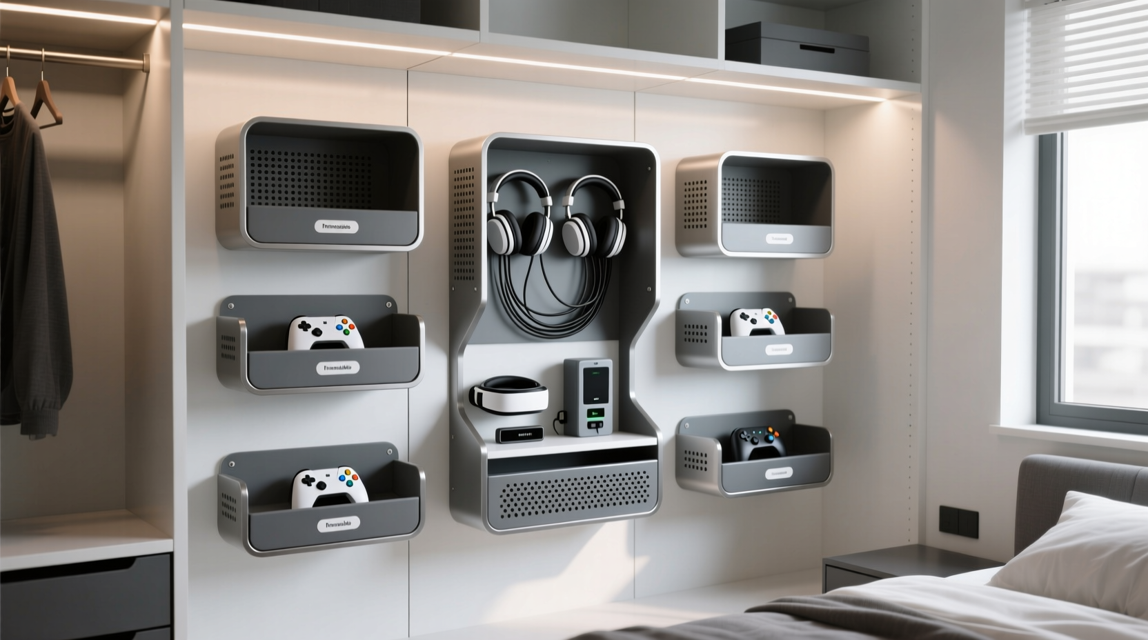 vr closet storage organize gear without heat or tangles