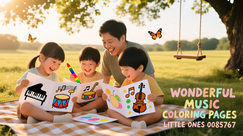 Wonderful Music Coloring Pages for Little Ones: A Developmentally Grounded Resource for Early Childhood Wellness