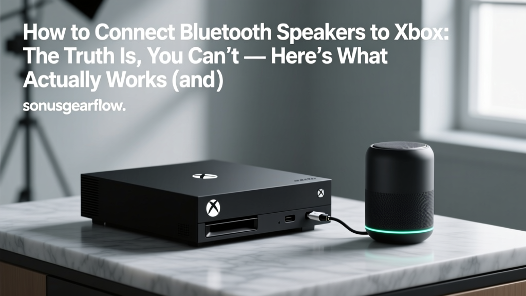 Xbox Bluetooth Speakers: What Actually Works (2026)