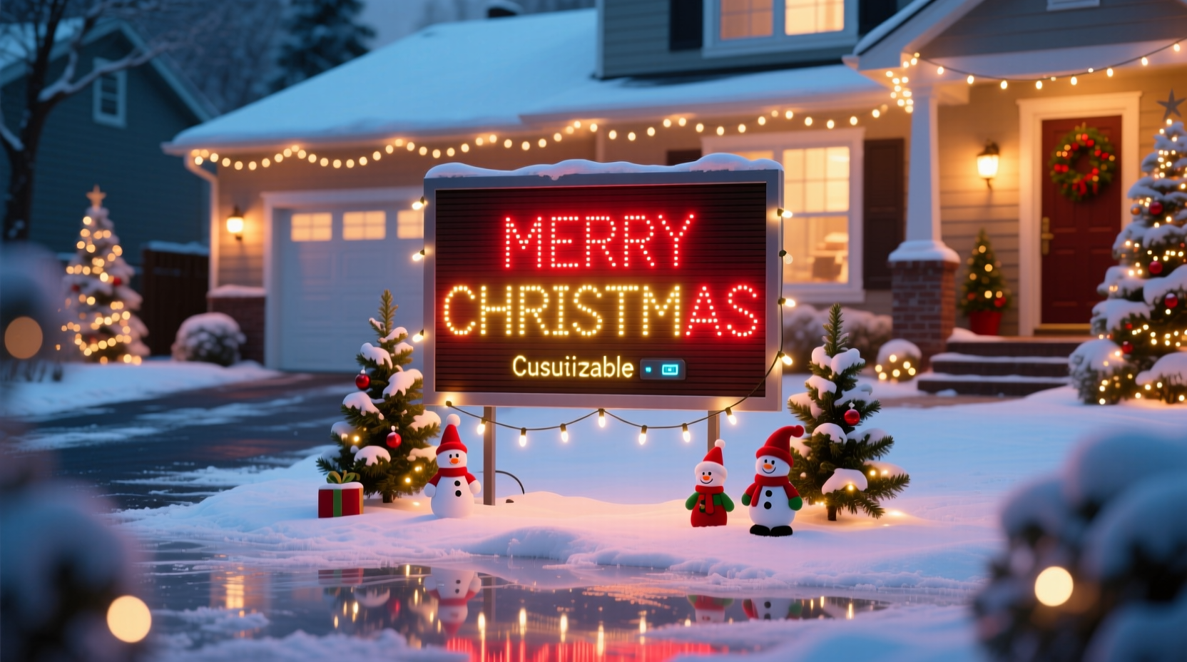 why are customizable led message boards popular for holiday yards