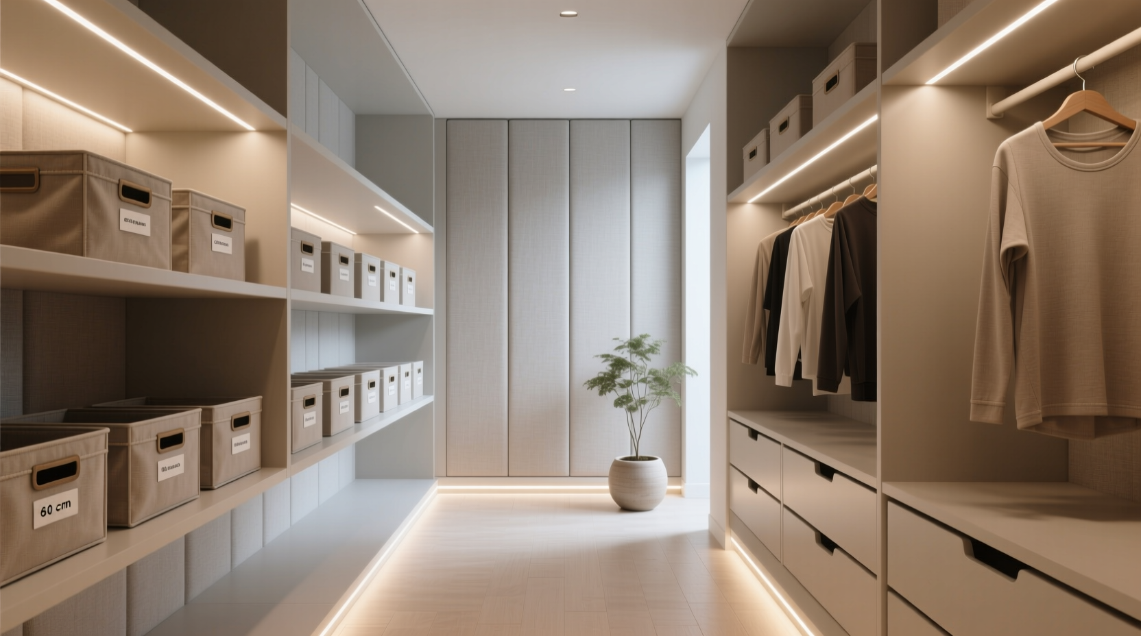 minimalist closet for neurodivergent needs