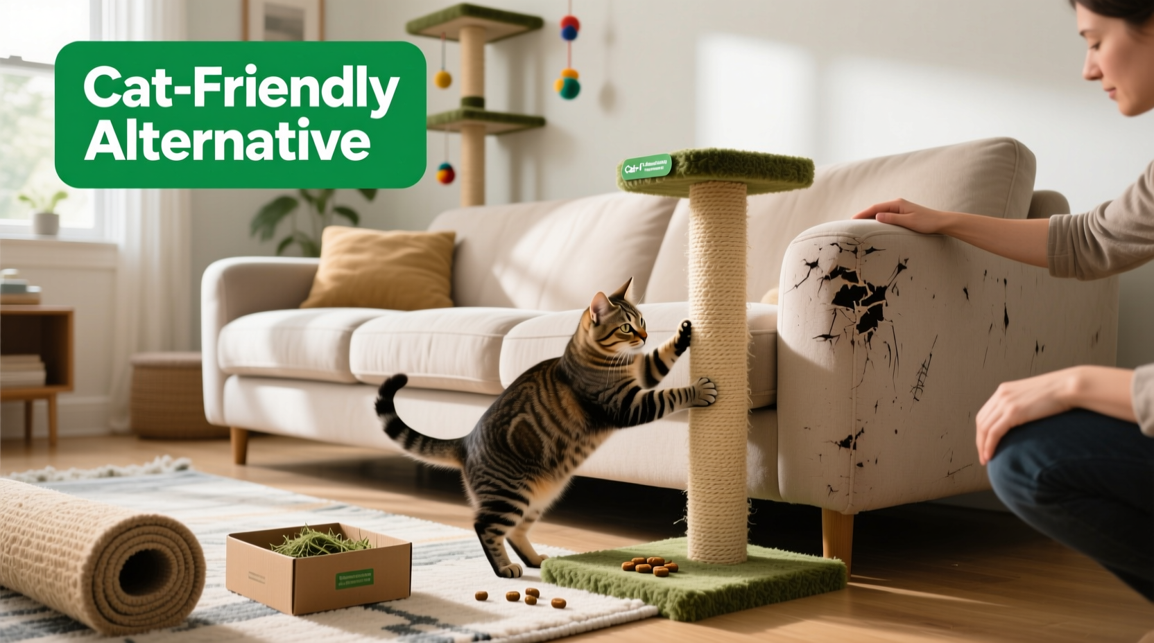 how to stop cats from scratching your sofa without using deterrent sprays