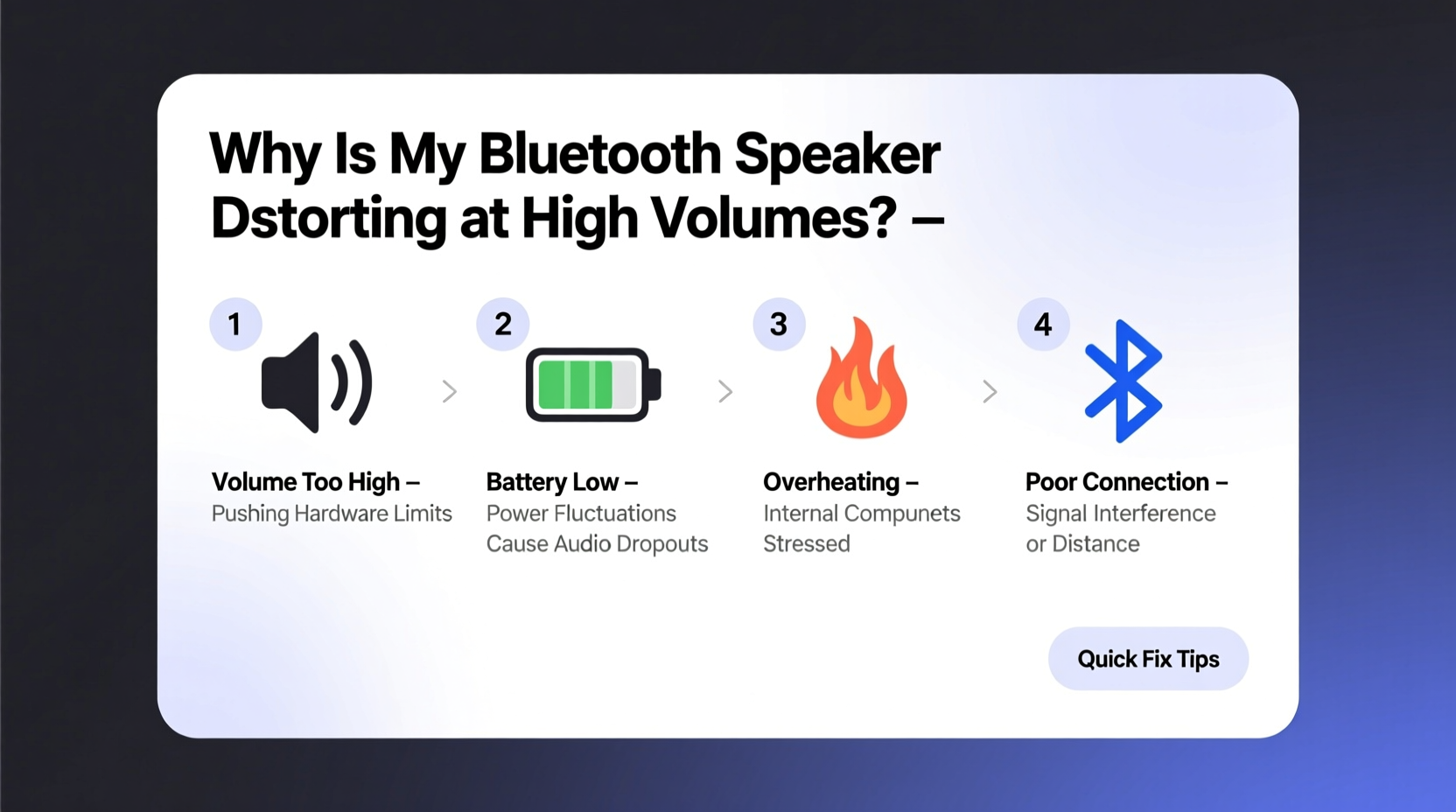 why is my bluetooth speaker distorting at high volumes quick diagnostic guide