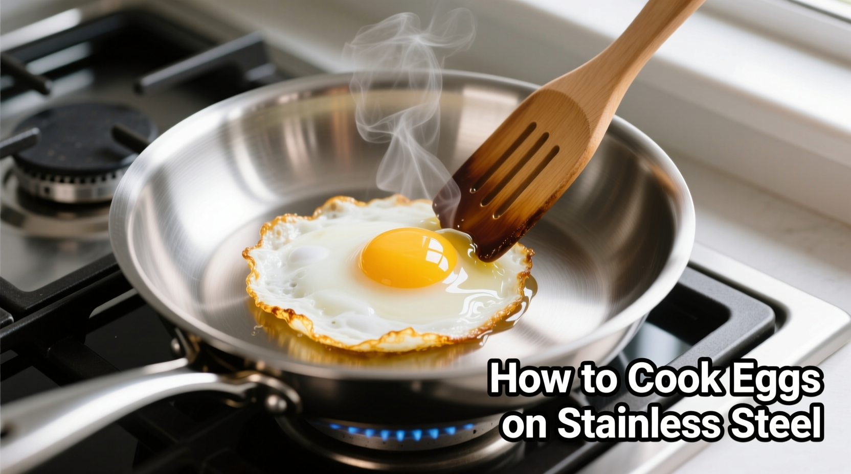 how to cook eggs on stainless steel
