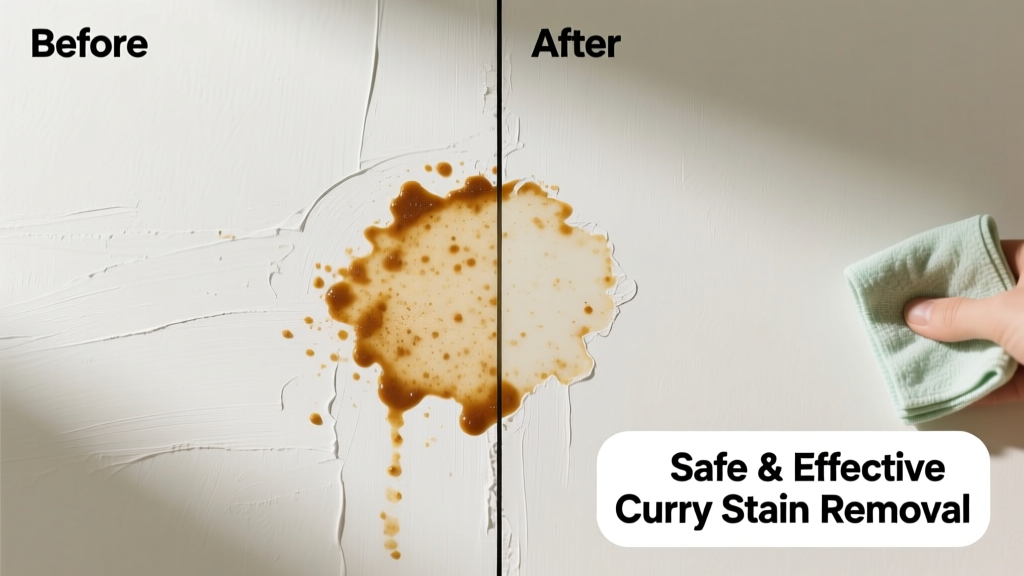 How to Remove Curry Stains from Painted Walls Safely
