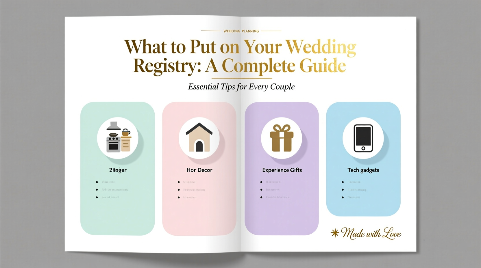 what to put on your wedding registry
