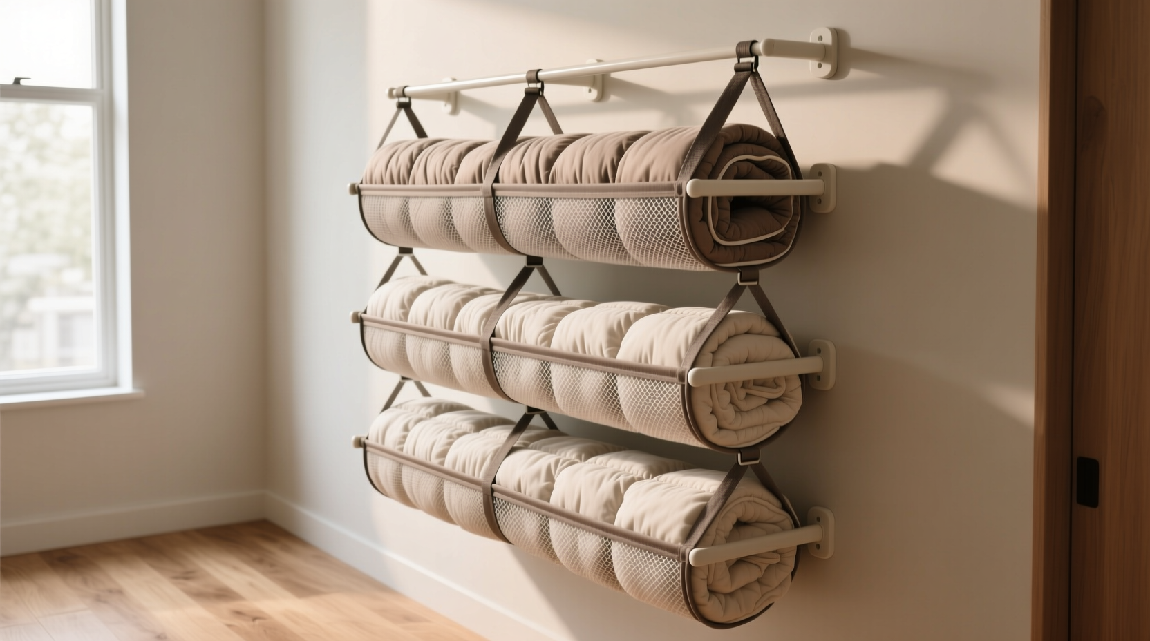 how to store weighted blankets without compressing glass beads