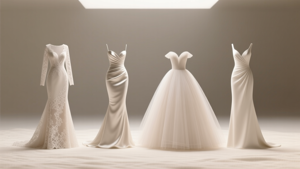 Wedding Gown Types: Silhouettes, Fabrics & Fit Tips
