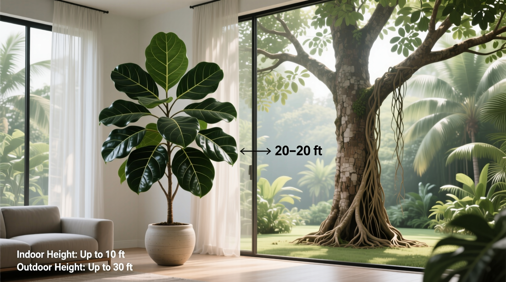 Fiddle Leaf Fig Size Guide | TheHomeSprouts
