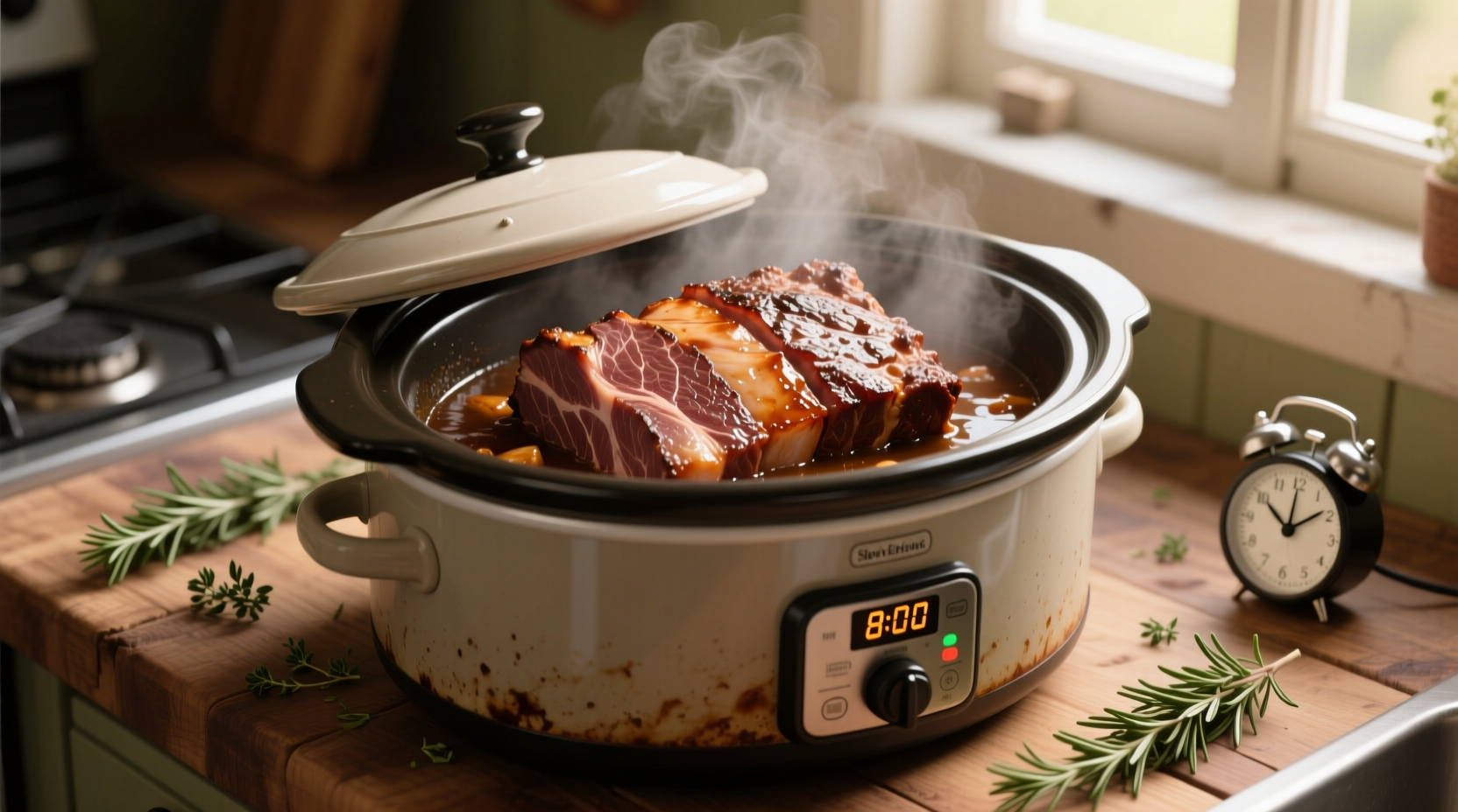 how long for brisket in slow cooker