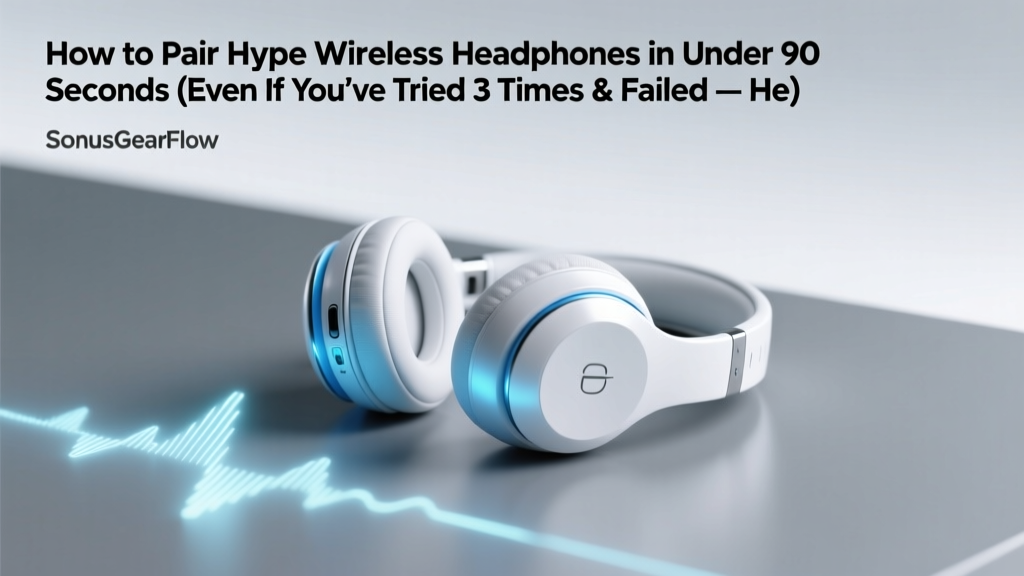 Hype Wireless Headphones Pairing Guide (2026)