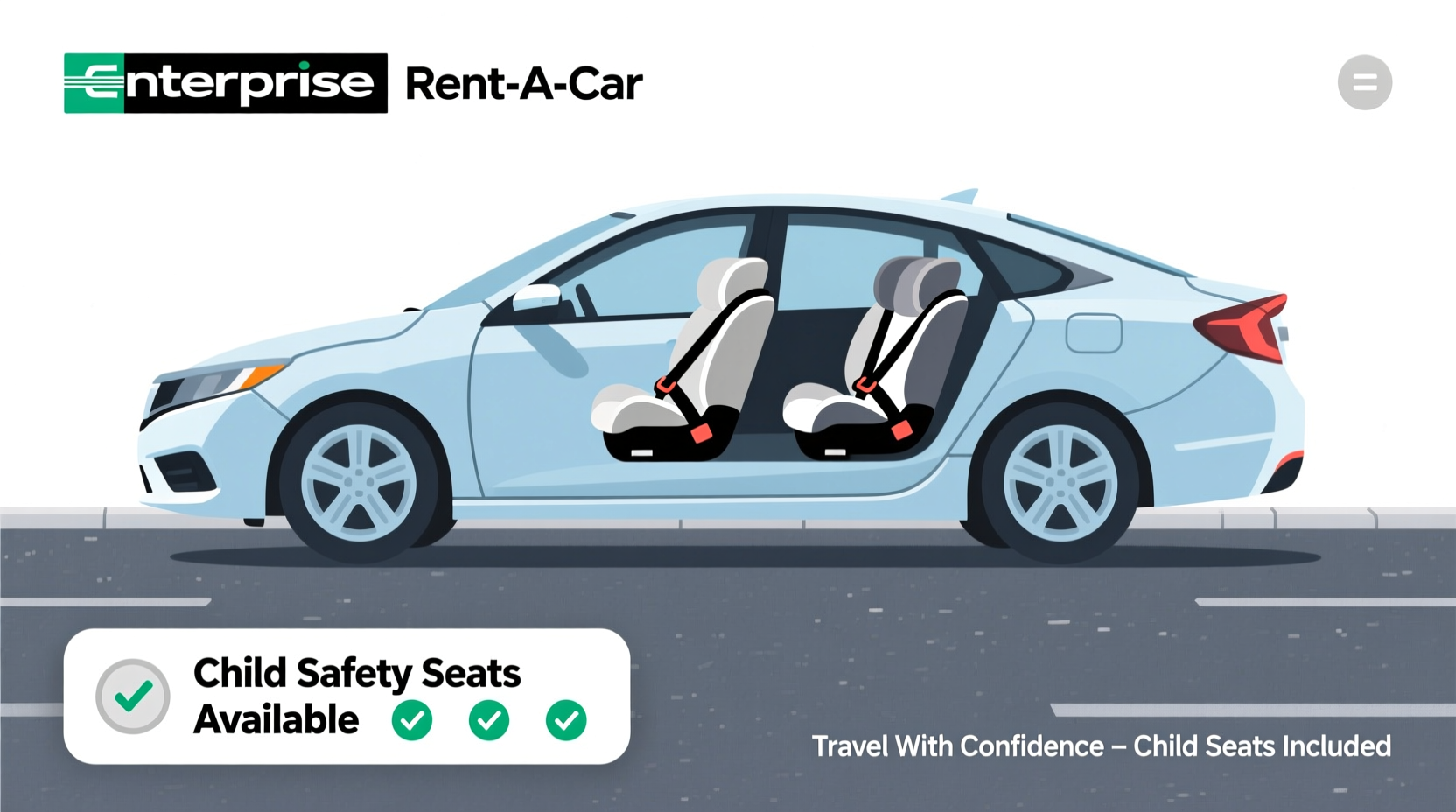 does enterprise have car seats