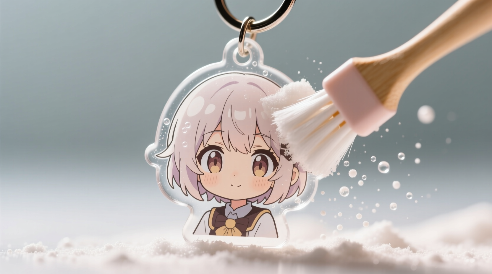 eco friendly resin keychain cleaning