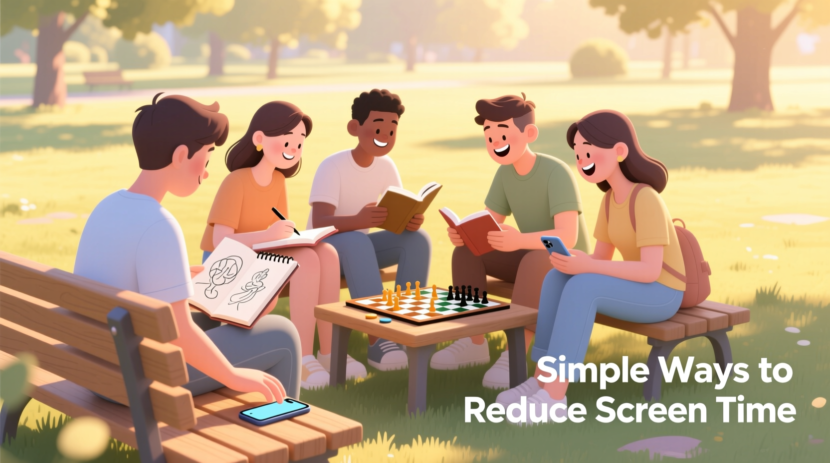 simple ways to reduce screen time without feeling left out