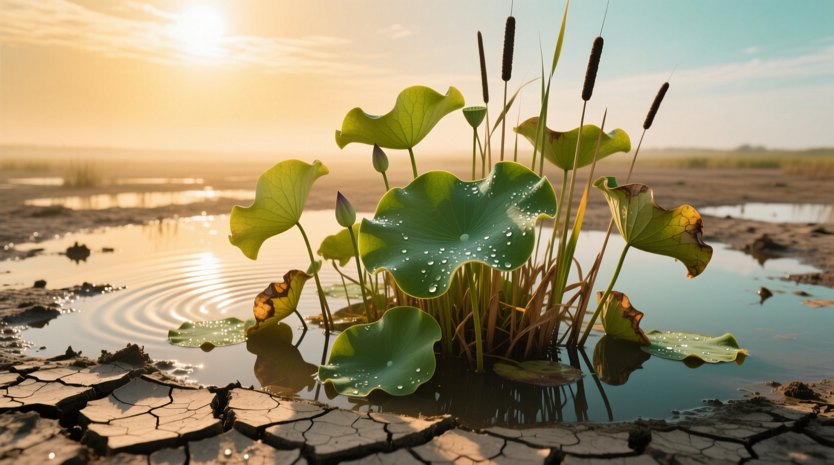 water plants heat wave