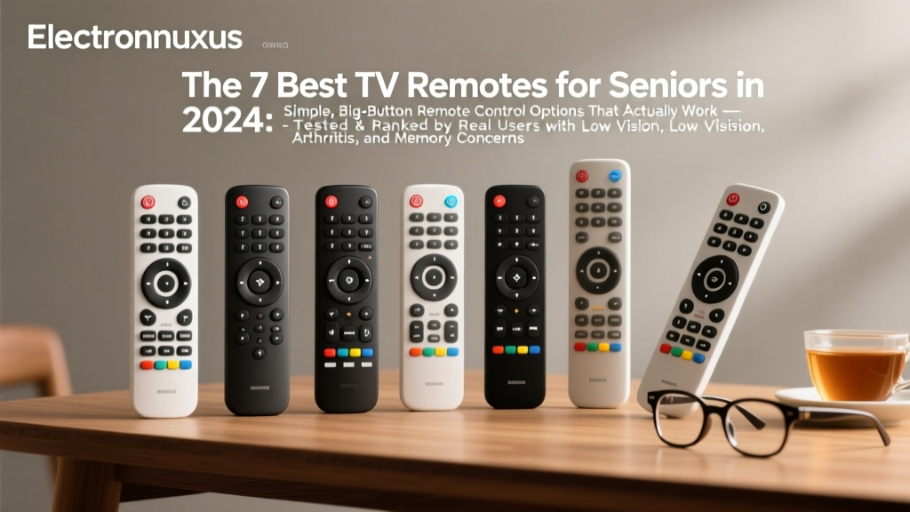 The 7 Best TV Remotes for Seniors in 2024: Simple, Big-Button Remote Control Options That Actually Work — Tested & Ranked by Real Users with Low Vision, Arthritis, and Memory Concerns