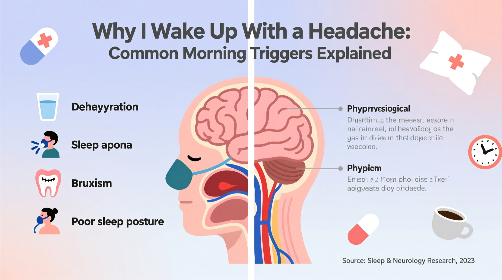 why do i wake up with a headache common morning triggers explained