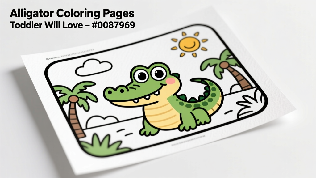Alligator Coloring Pages Toddlers Will Love: Safety-First Creative Play for Ages 1–3