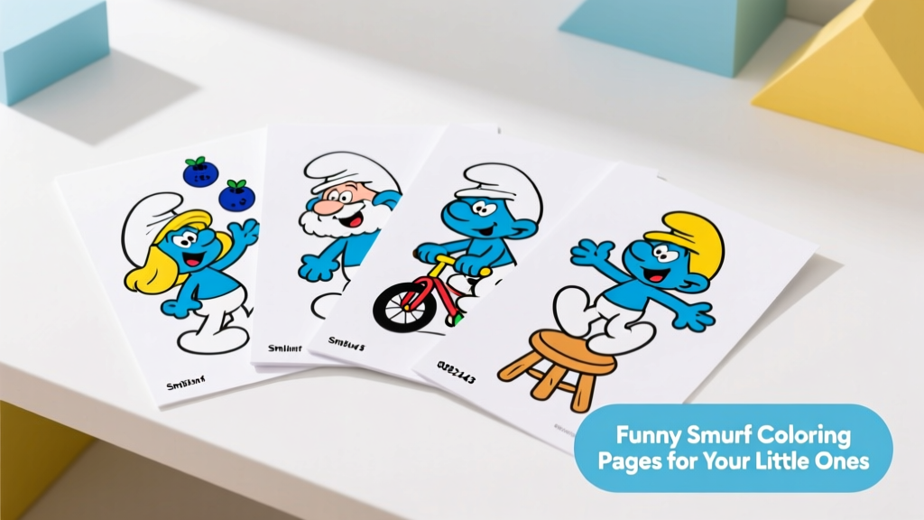 Funny Smurf Coloring Pages for Your Little Ones: Safe, Engaging, and Developmentally Beneficial Activities