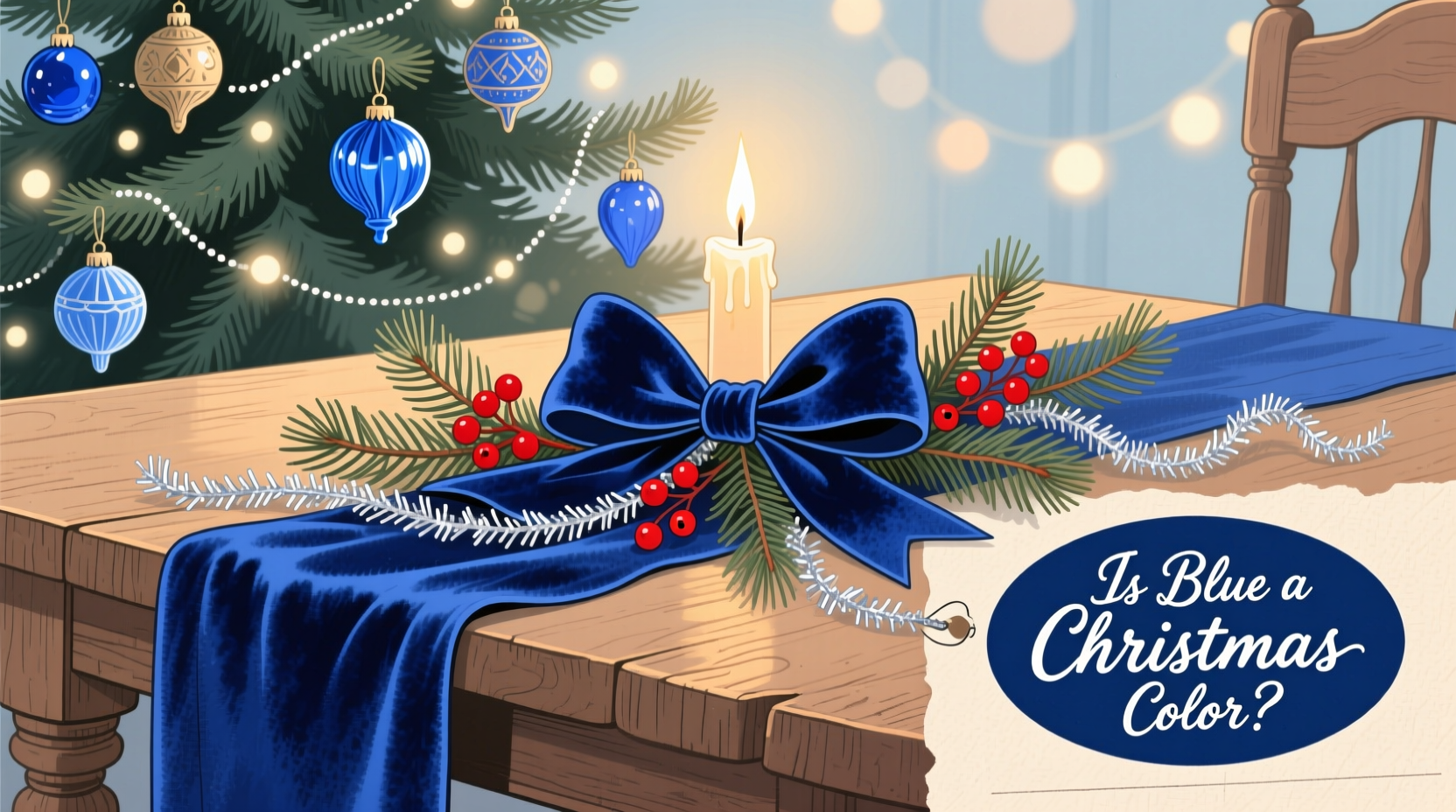 is blue a christmas color