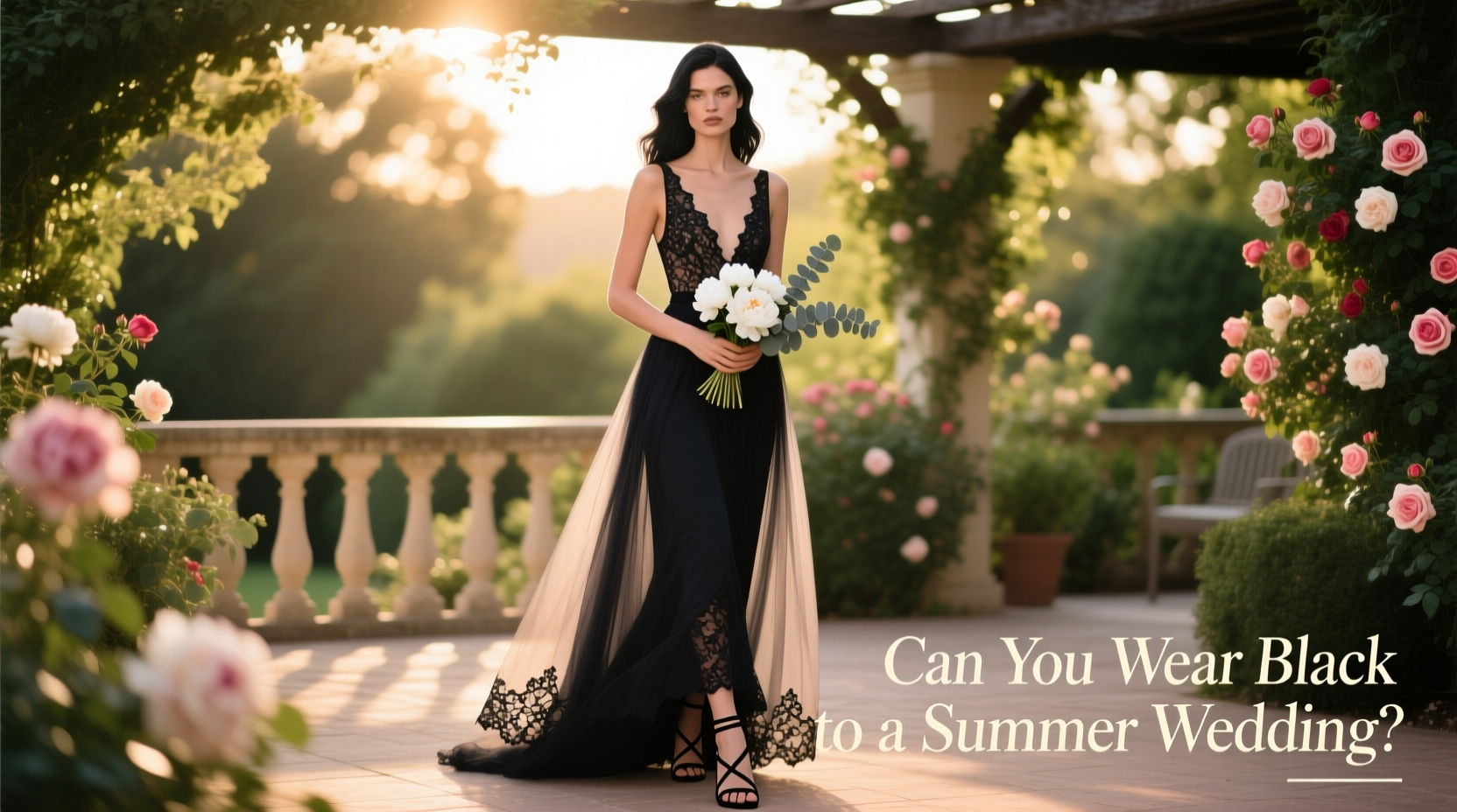 can you wear black to a summer wedding