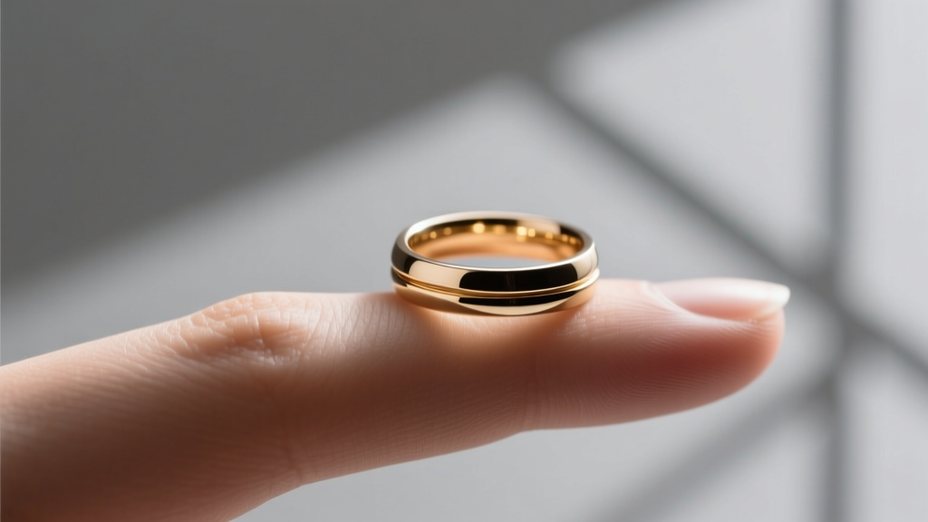 Does The Wedding Band Go Above Or Below