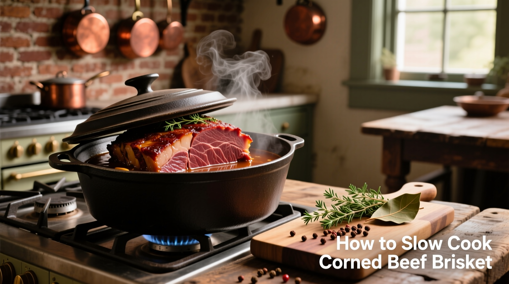how to slow cook corned beef brisket