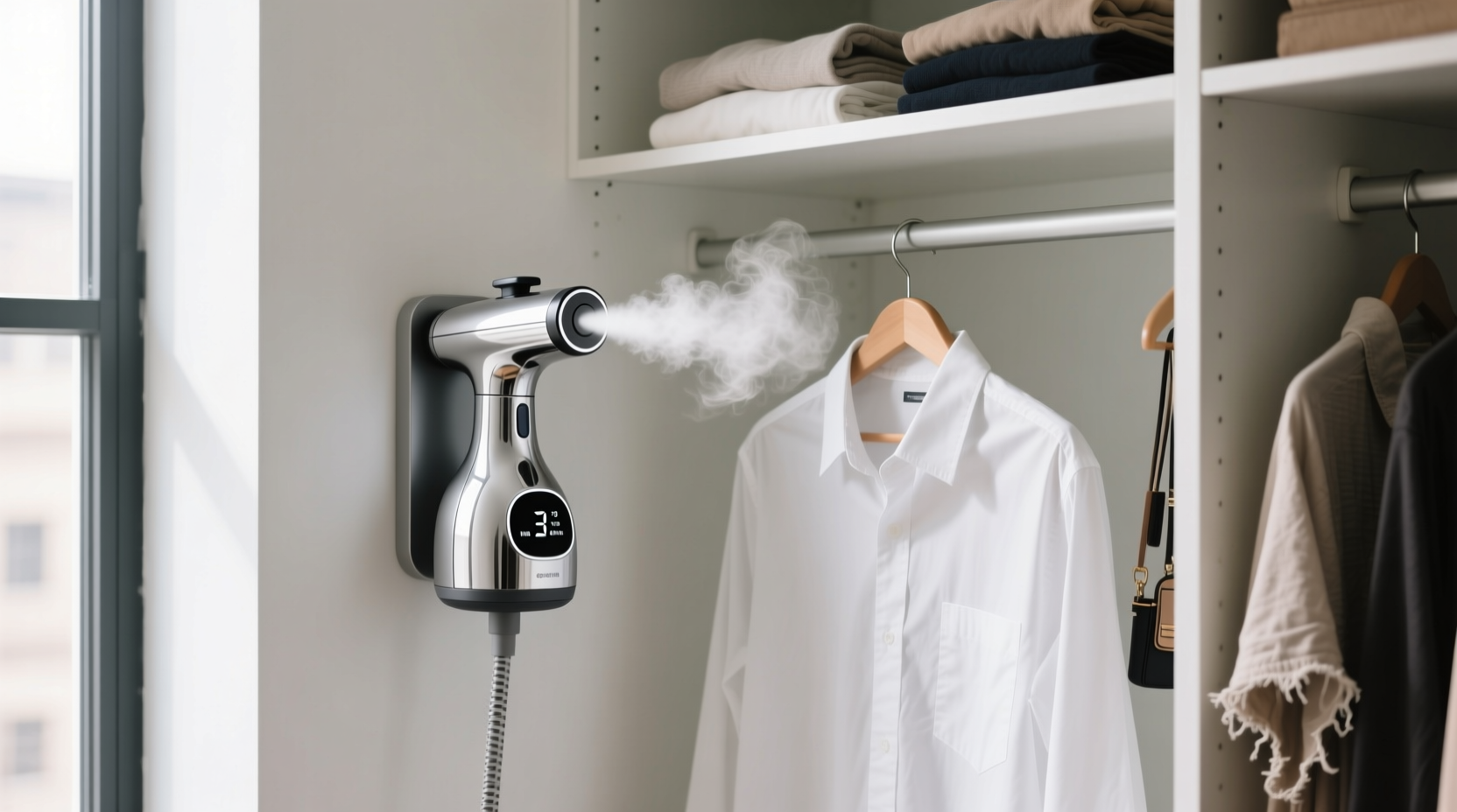 closet organization tips is a shelf mounted steamer worth it