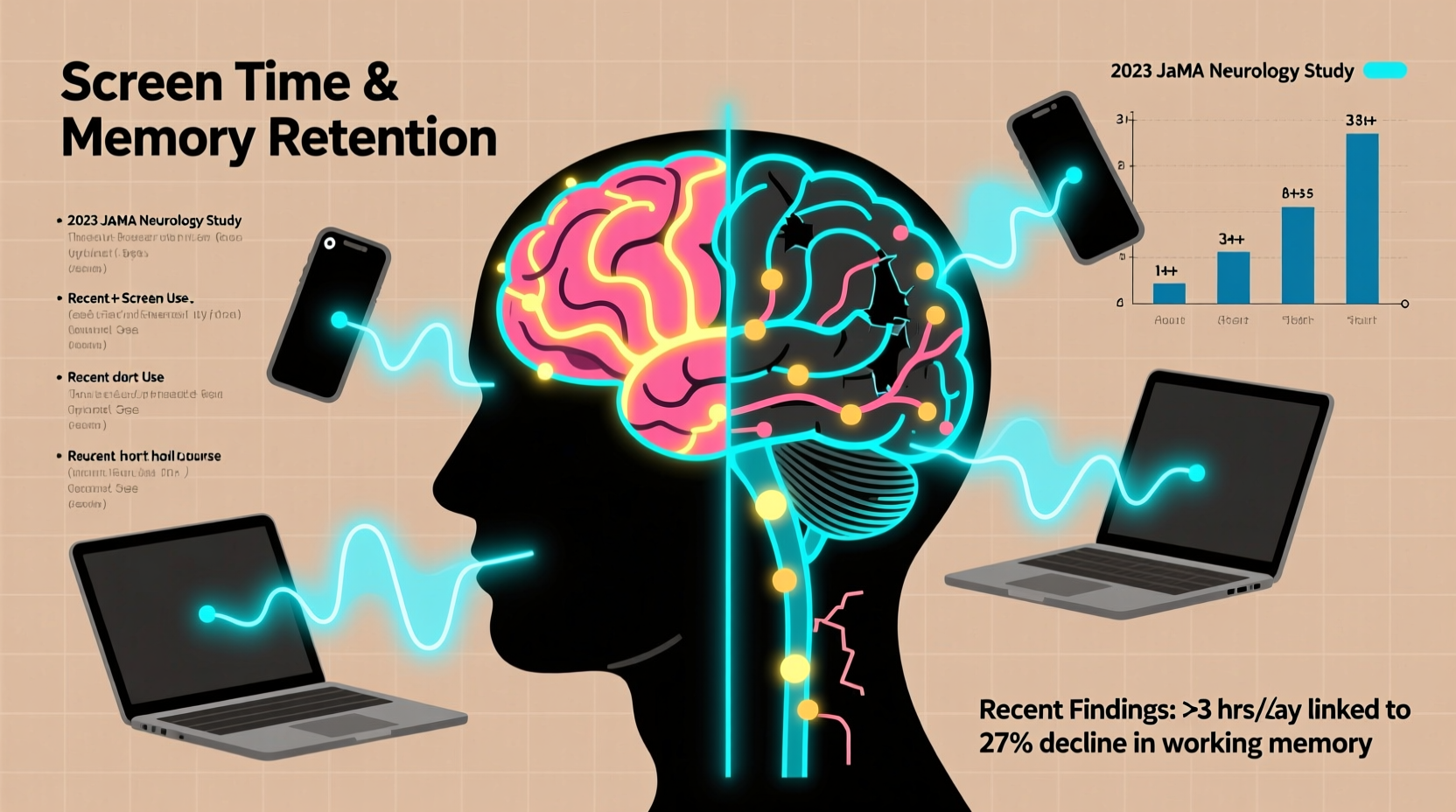 is screen time affecting memory retention in young adults recent findings