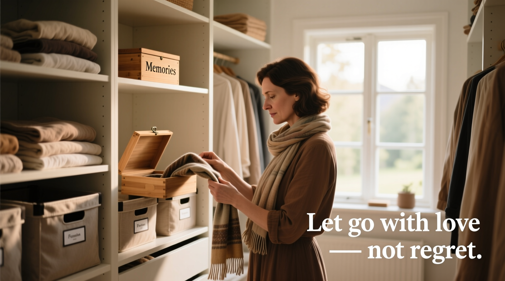 how to declutter your closet without regretting getting rid of sentimental items
