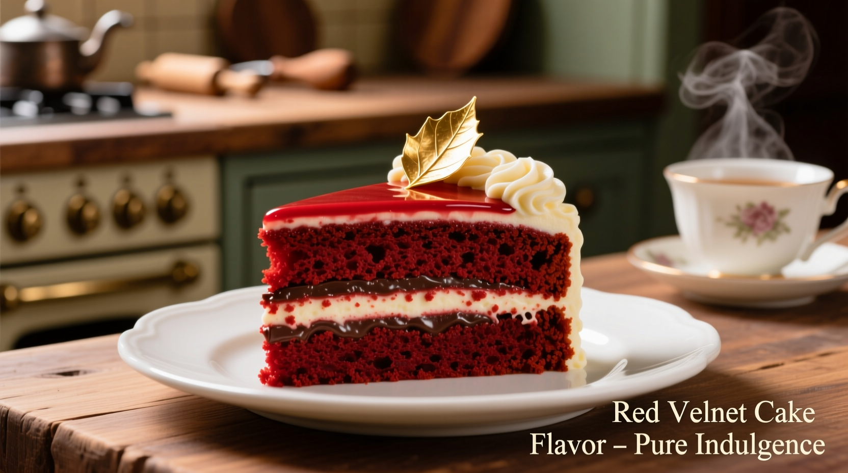 what is red velvet cake flavor